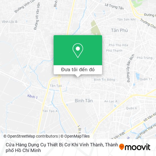 Bản đồ Cửa Hàng Dụng Cụ Thiết Bị Cơ Khí Vinh Thành