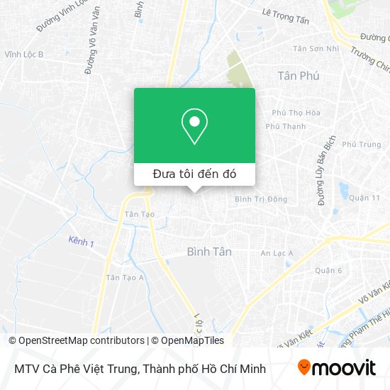 Bản đồ MTV Cà Phê Việt Trung