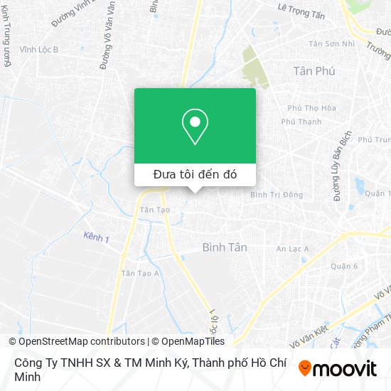 Bản đồ Công Ty TNHH SX & TM Minh Ký