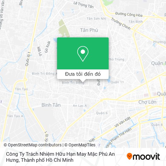 Bản đồ Công Ty Trách Nhiệm Hữu Hạn May Mặc Phú An Hưng