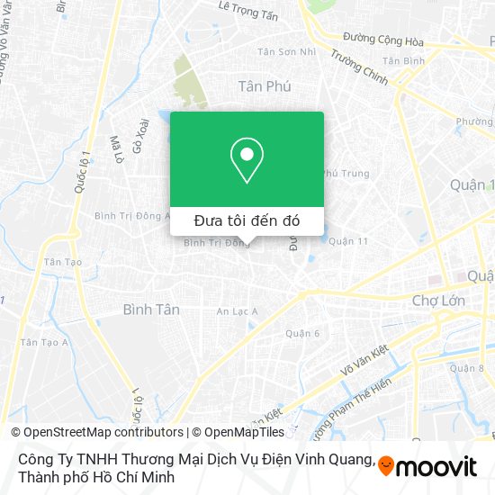 Bản đồ Công Ty TNHH Thương Mại Dịch Vụ Điện Vinh Quang
