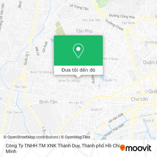 Bản đồ Công Ty TNHH TM XNK Thành Duy