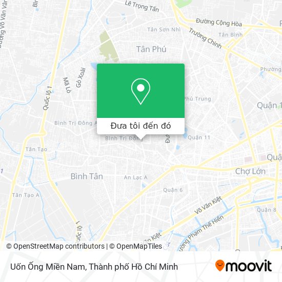 Bản đồ Uốn Ống Miền Nam