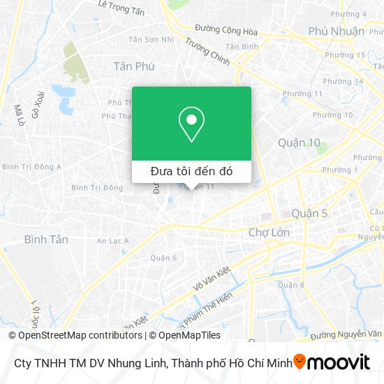 Bản đồ Cty TNHH TM DV Nhung Linh