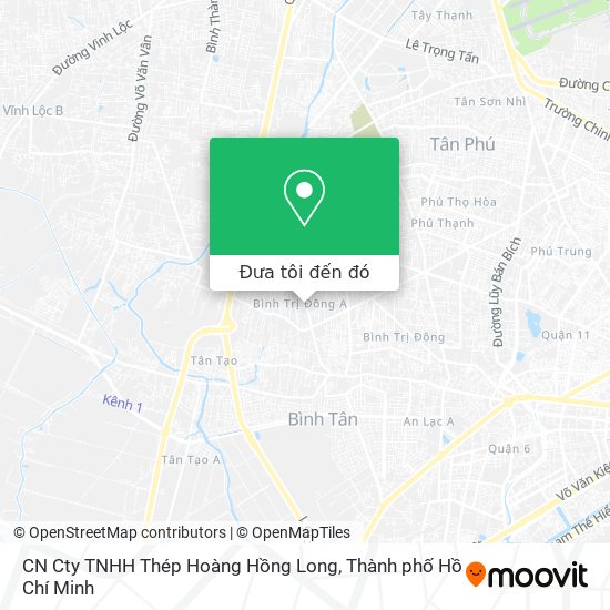 Bản đồ CN Cty TNHH Thép Hoàng Hồng Long