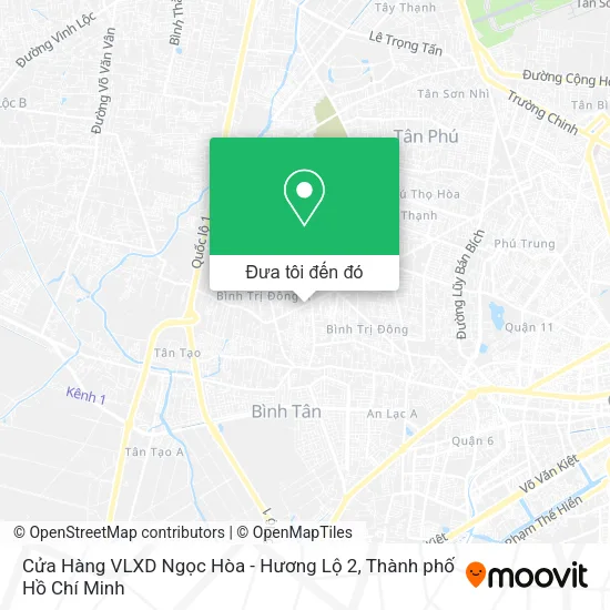 Bản đồ Cửa Hàng VLXD Ngọc Hòa - Hương Lộ 2