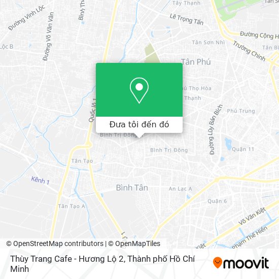 Bản đồ Thùy Trang Cafe - Hương Lộ 2