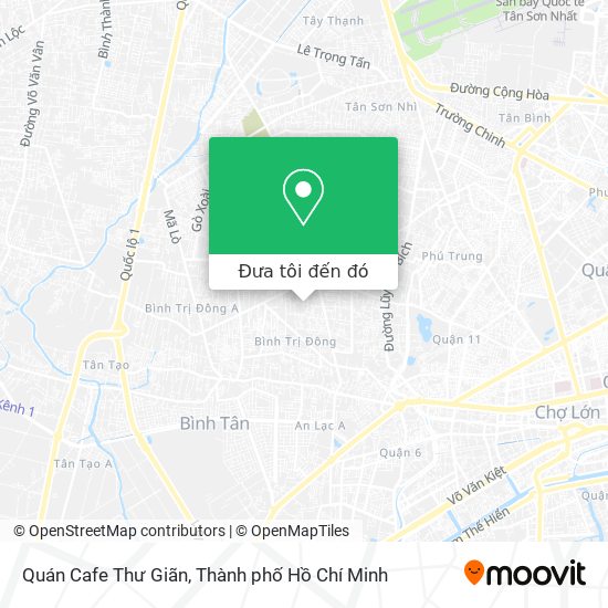 Bản đồ Quán Cafe Thư Giãn