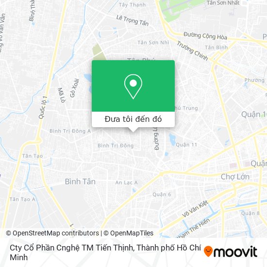 Bản đồ Cty Cổ Phần Cnghệ TM Tiến Thịnh