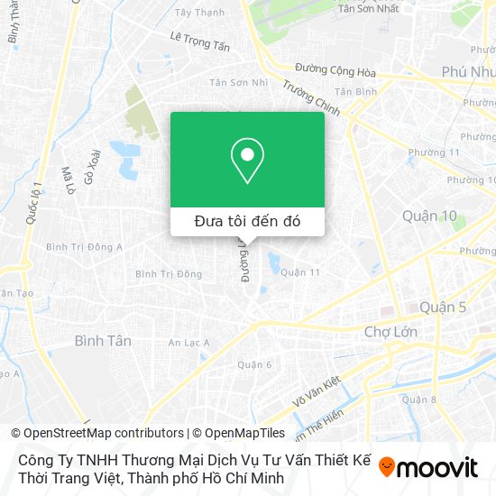 Bản đồ Công Ty TNHH Thương Mại Dịch Vụ Tư Vấn Thiết Kế Thời Trang Việt