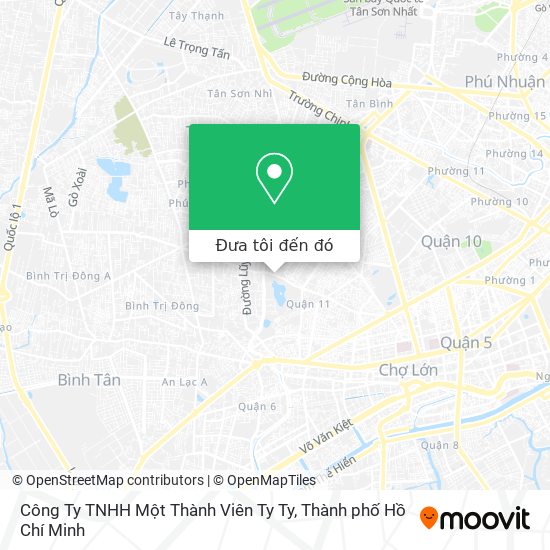 Bản đồ Công Ty TNHH Một Thành Viên Ty Ty