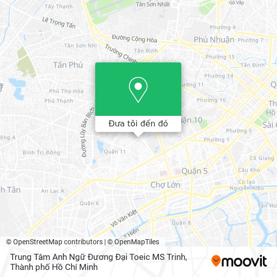 Bản đồ Trung Tâm Anh Ngữ Đương Đại Toeic MS Trinh