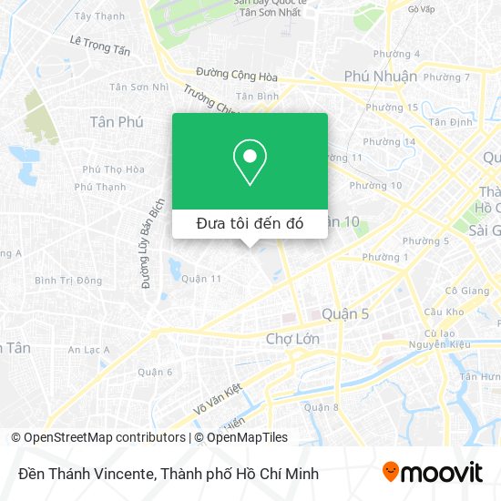 Bản đồ Đền Thánh Vincente