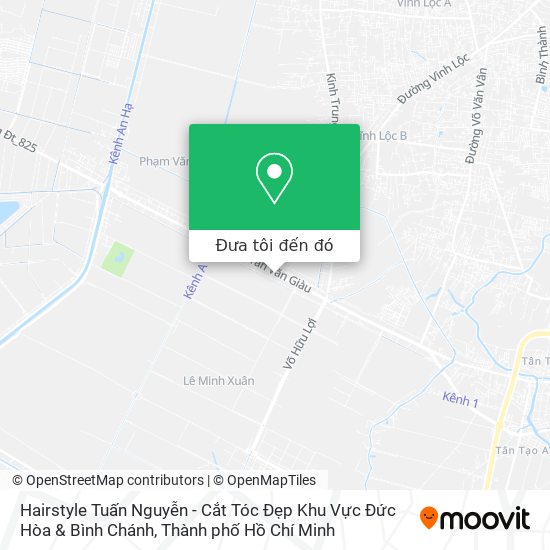 Bản đồ Hairstyle Tuấn Nguyễn - Cắt Tóc Đẹp Khu Vực Đức Hòa & Bình Chánh