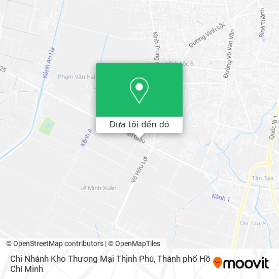 Bản đồ Chi Nhánh Kho Thương Mại Thịnh Phú