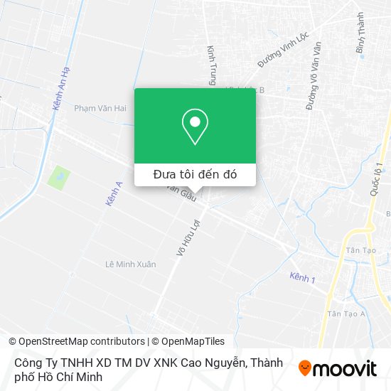 Bản đồ Công Ty TNHH XD TM DV XNK Cao Nguyễn