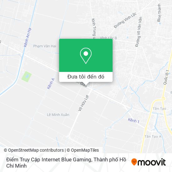 Bản đồ Điểm Truy Cập Internet Blue Gaming