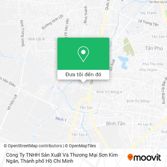 Bản đồ Công Ty TNHH Sản Xuất Và Thương Mại Sơn Kim Ngân