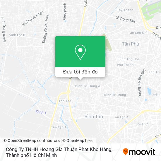 Bản đồ Công Ty TNHH Hoàng Gia Thuận Phát Kho Hàng