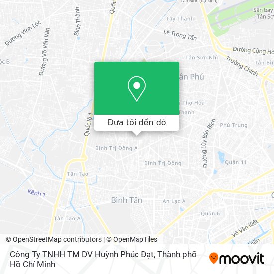 Bản đồ Công Ty TNHH TM DV Huỳnh Phúc Đạt