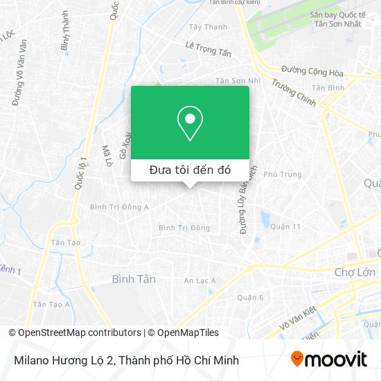 Bản đồ Milano Hương Lộ 2