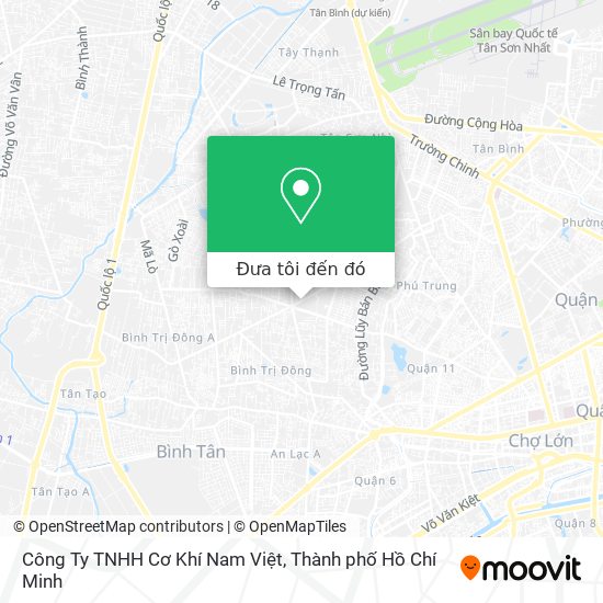Bản đồ Công Ty TNHH Cơ Khí Nam Việt