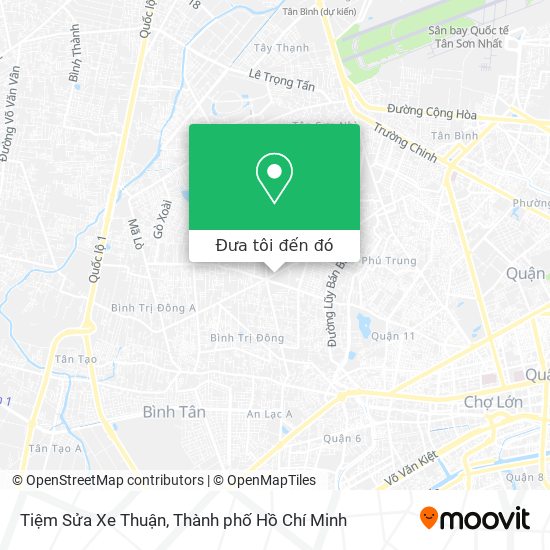 Bản đồ Tiệm Sửa Xe Thuận