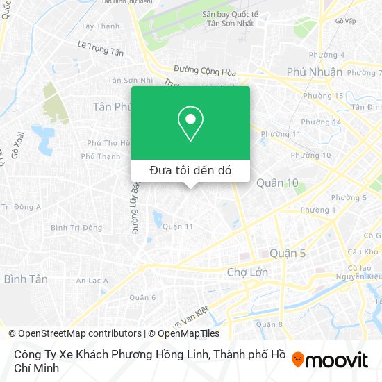 Bản đồ Công Ty Xe Khách Phương Hồng Linh
