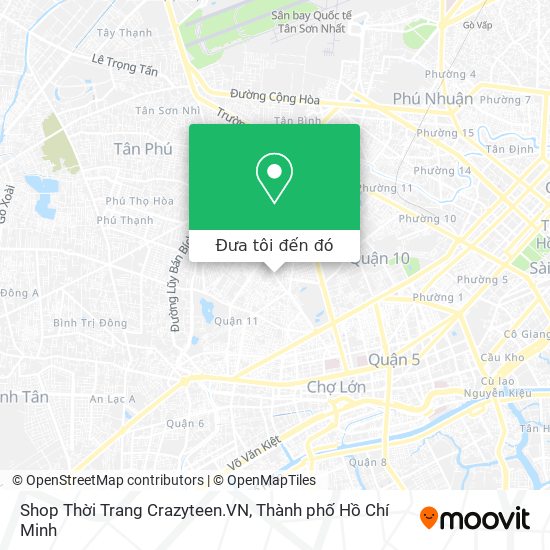 Bản đồ Shop Thời Trang Crazyteen.VN