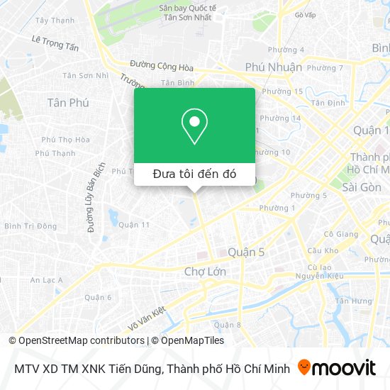 Bản đồ MTV XD TM XNK Tiến Dũng