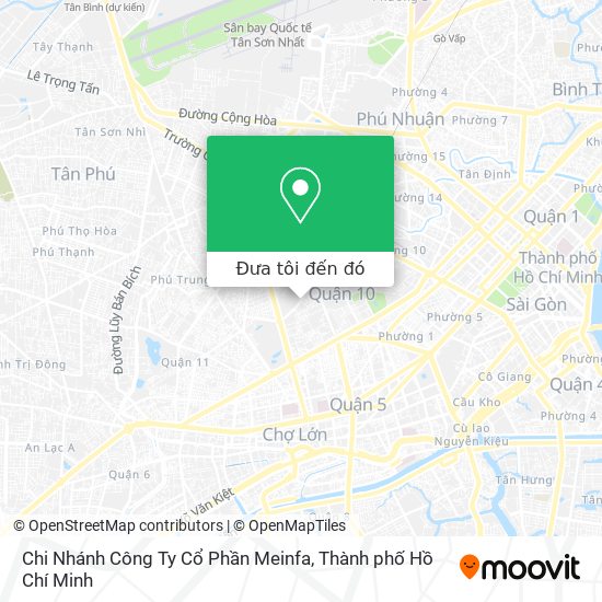 Bản đồ Chi Nhánh Công Ty Cổ Phần Meinfa