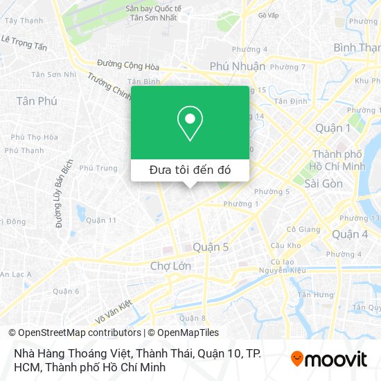 Bản đồ Nhà Hàng Thoáng Việt, Thành Thái, Quận 10, TP. HCM