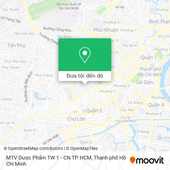 Bản đồ MTV Dược Phẩm TW 1 - CN TP. HCM