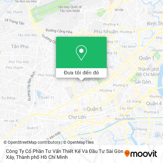 Bản đồ Công Ty Cổ Phần Tư Vấn Thiết Kế Và Đầu Tư Sài Gòn Xây
