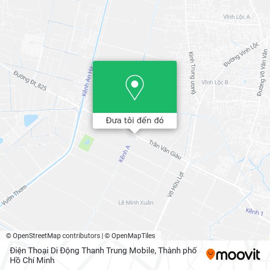Bản đồ Điện Thoại Di Động Thanh Trung Mobile