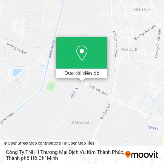 Bản đồ Công Ty TNHH Thương Mại Dịch Vụ Kim Thành Phúc