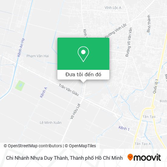 Bản đồ Chi Nhánh Nhựa Duy Thành