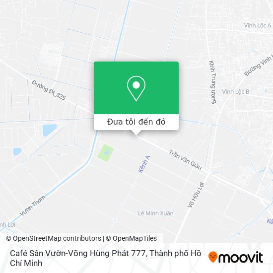 Bản đồ Café Sân Vườn-Võng Hùng Phát 777