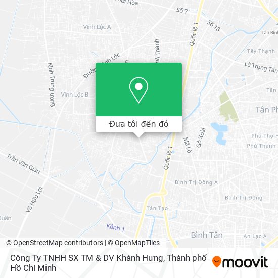 Bản đồ Công Ty TNHH SX TM & DV Khánh Hưng