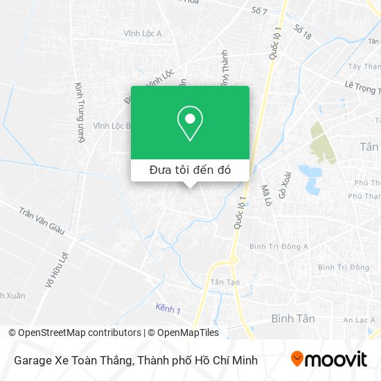 Bản đồ Garage Xe Toàn Thắng