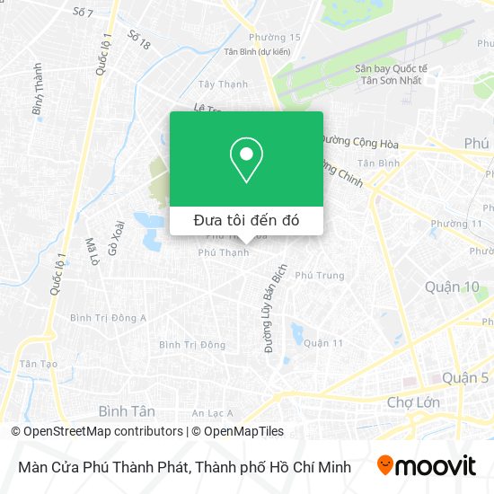 Bản đồ Màn Cửa Phú Thành Phát