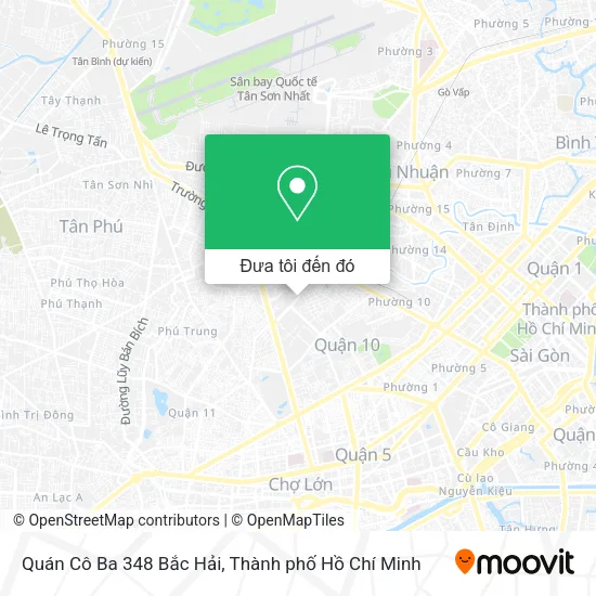 Bản đồ Quán Cô Ba 348 Bắc Hải