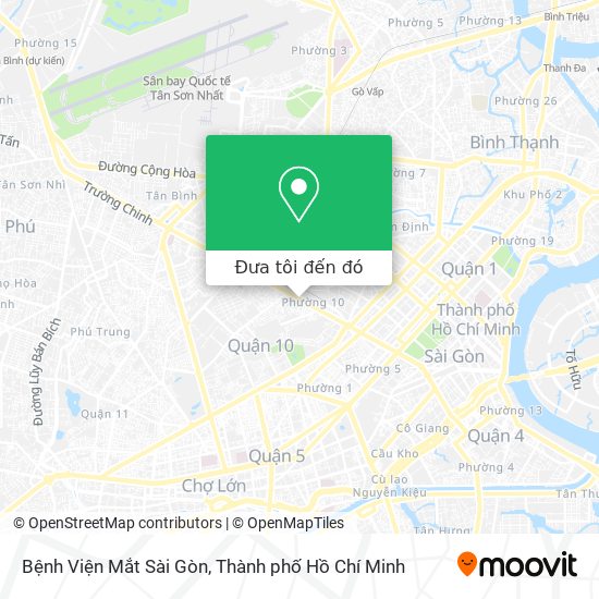 Bản đồ Bệnh Viện Mắt Sài Gòn
