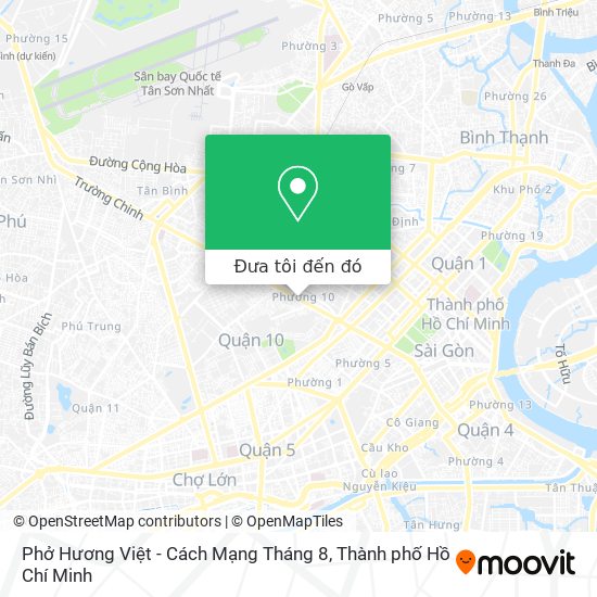 Bản đồ Phở Hương Việt - Cách Mạng Tháng 8