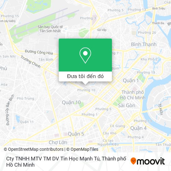 Bản đồ Cty TNHH MTV TM DV Tin Học Mạnh Tú