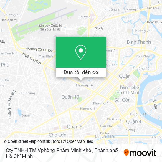 Bản đồ Cty TNHH TM Vphòng Phẩm Minh Khôi