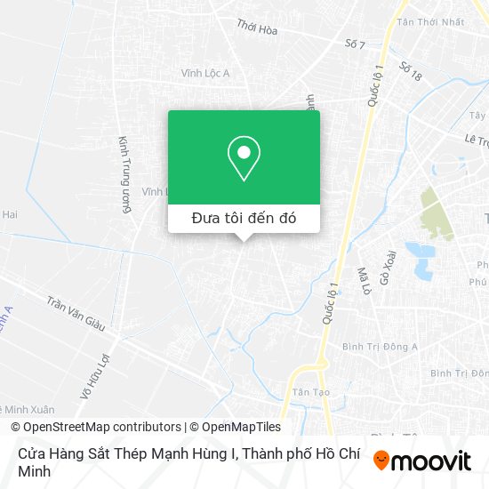 Bản đồ Cửa Hàng Sắt Thép Mạnh Hùng I