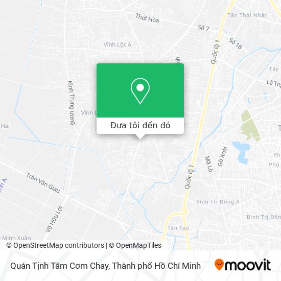 Bản đồ Quán Tịnh Tâm Cơm Chay