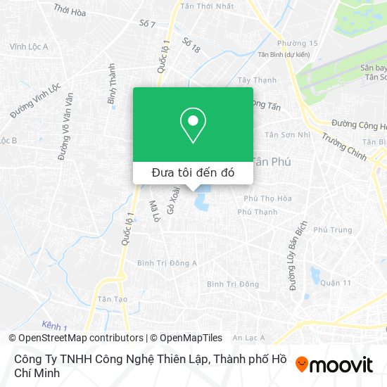 Bản đồ Công Ty TNHH Công Nghệ Thiên Lập