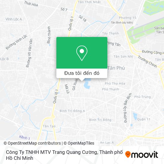 Bản đồ Công Ty TNHH MTV Trang Quang Cường